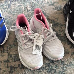 Adidas White and Pink Athletic Shoes